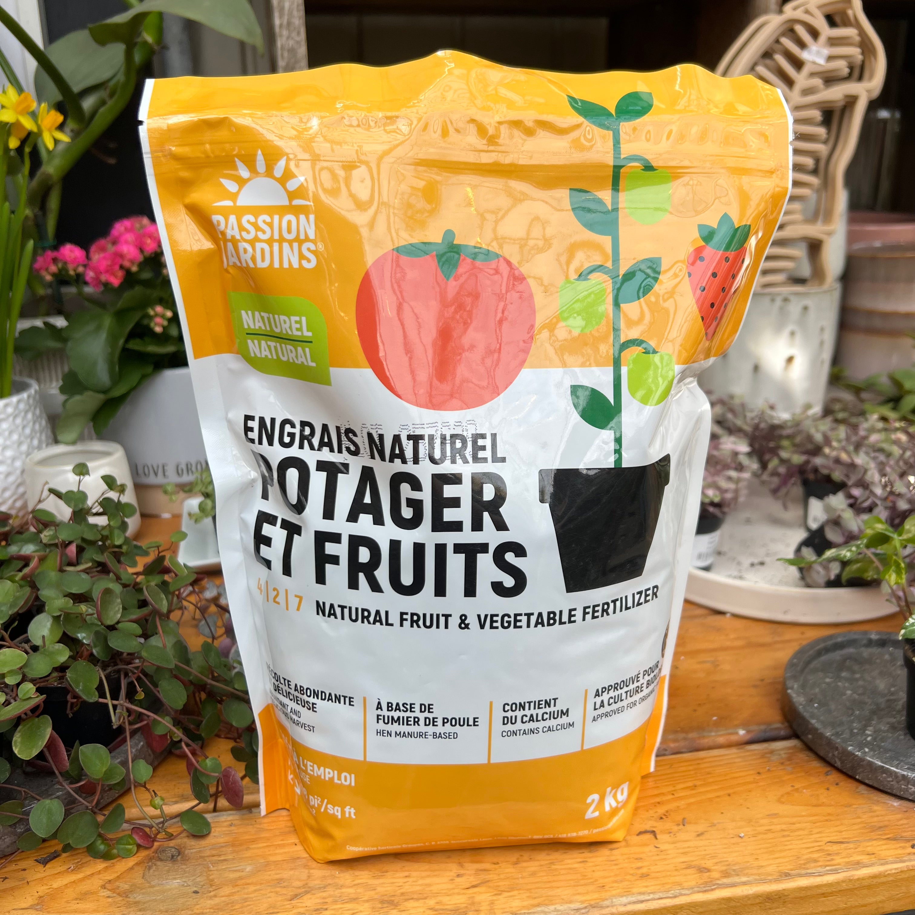 passion fruit plant fertilizer Passion Jardin Natural Fertilizer for Vegetable Gardens and Fruit Tree – Serres Lavoie