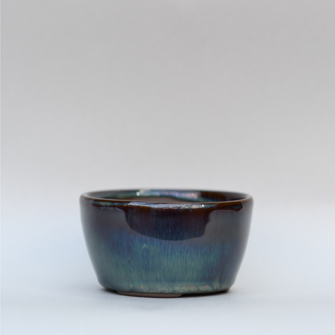Small blue gradient bowl pot