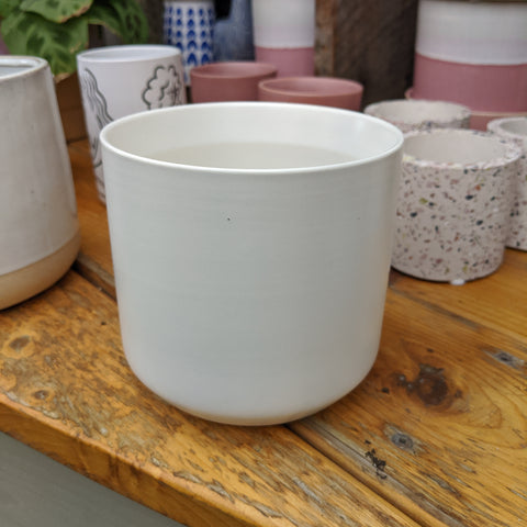 Kendall White Plant Pot 4.75 inches 