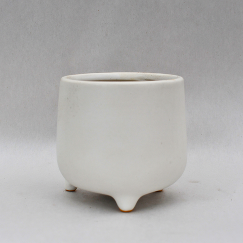 Cache-pot Freya blanc 3 pattes