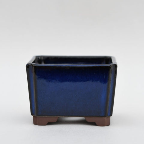 Dark blue square pot