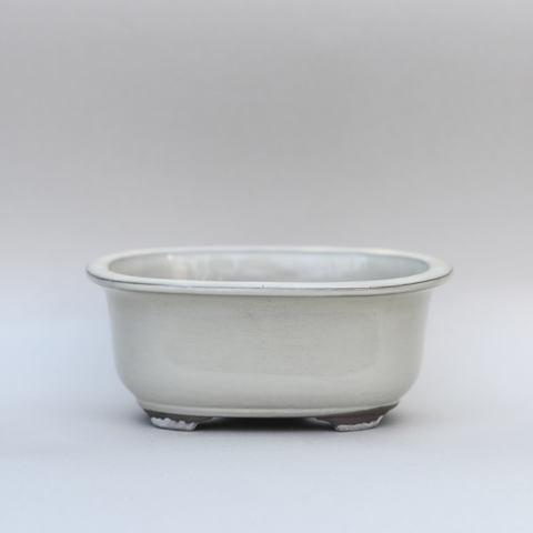 White oval pot