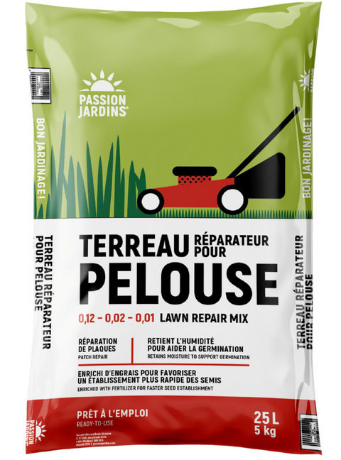 Terreau réparateur pour pelouse Passion Jardins