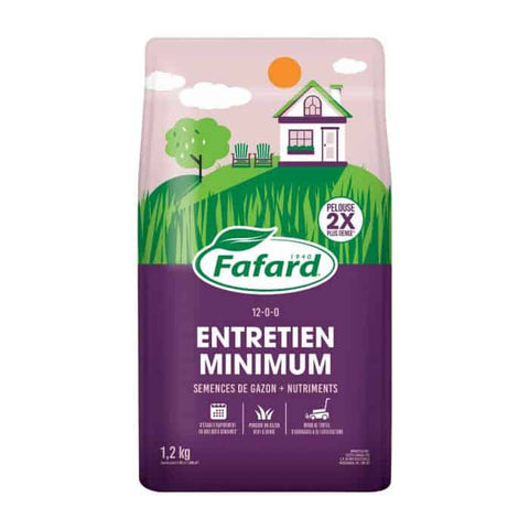 Semences de gazon entretien minimun Fafard