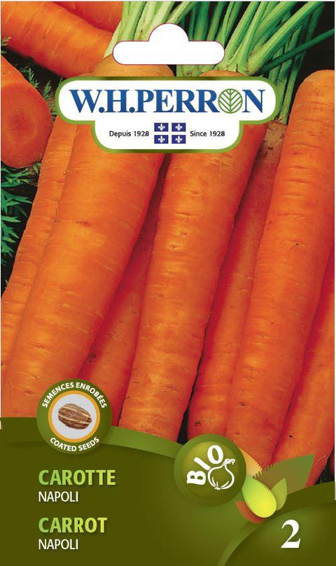 Napoli Organic Carrot Seeds And Coating Seedlings