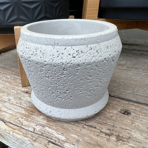 Gray concrete plant pot 3.5 inches
