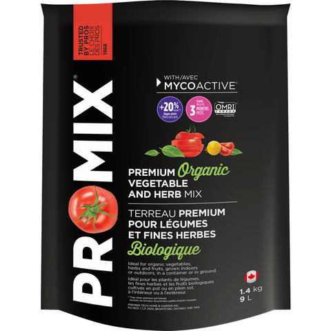 Promix organic vegetable and herb potting soil